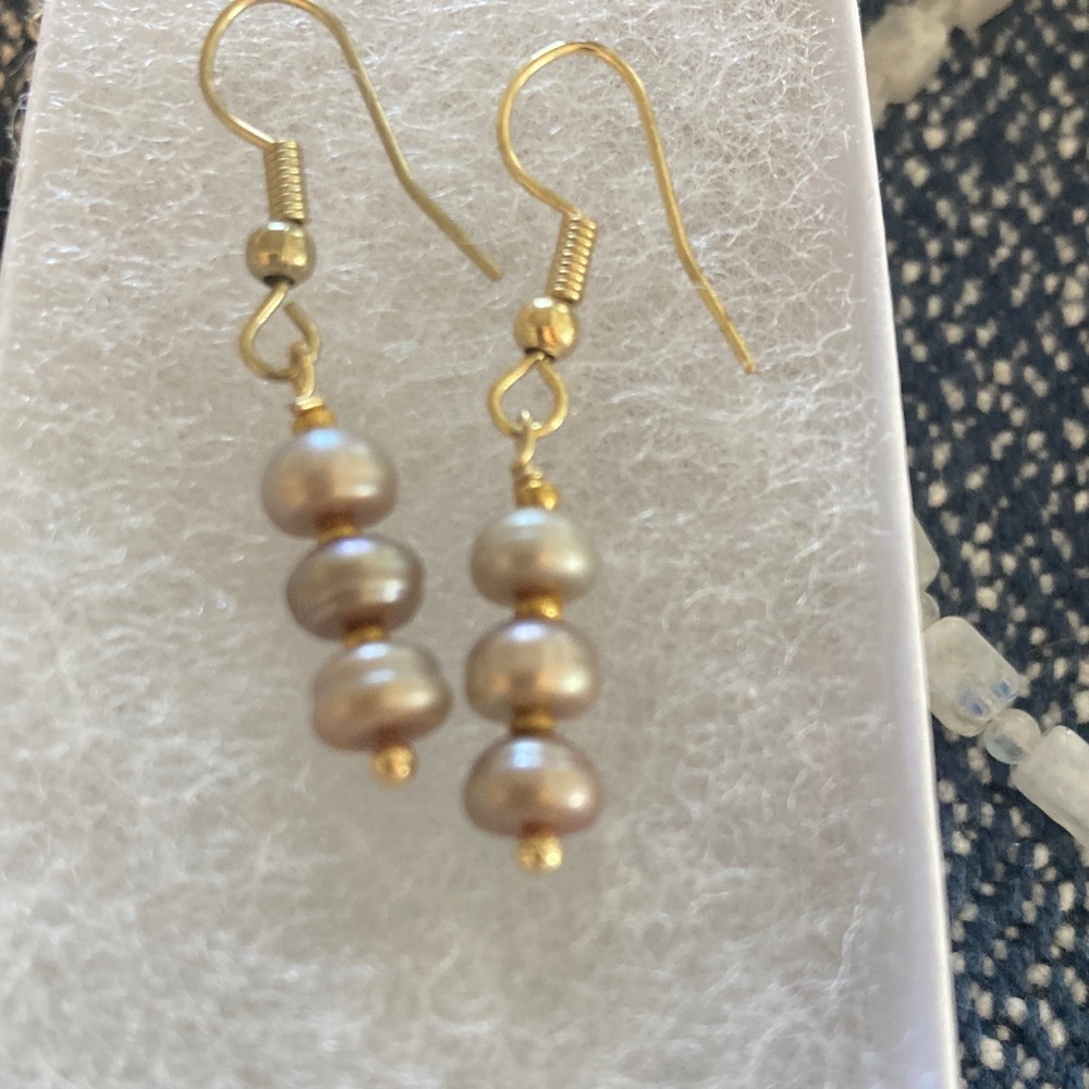 Earrings Fresh Water Pearls